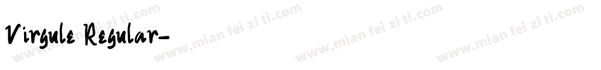 Virgule Regular字体转换